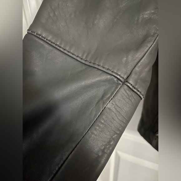 Michael Kors Leather Biker Jacket - Picture 4 of 12